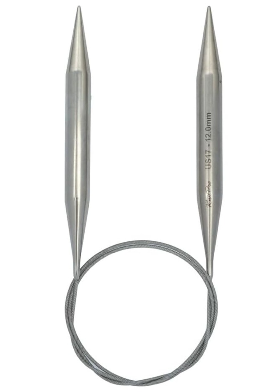 KnitPro Stelo Lace Fixed Circular Knitting Needles 32" Size 0 - 17